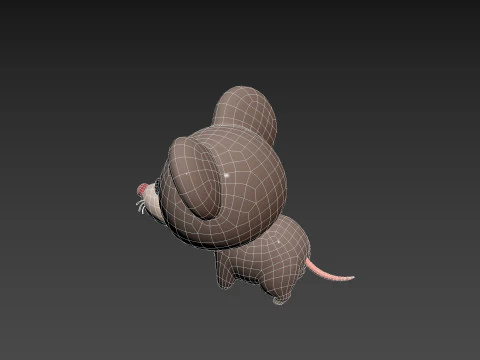 Karakter284 Tikus Model 3D