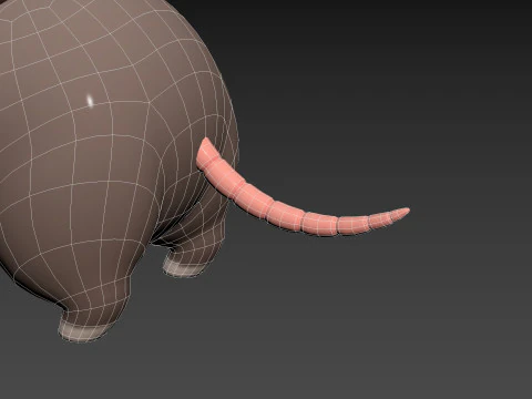 Karakter284 Tikus Model 3D