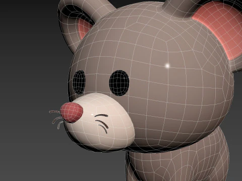 Karakter284 Tikus Model 3D