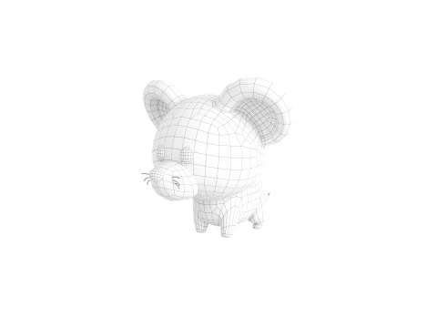 Karakter284 Tikus Model 3D