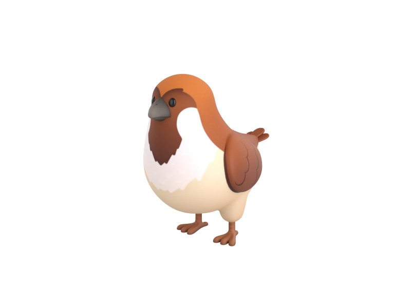 Character286 Sparrow 3D-Modell .c4d .max .obj .3ds .fbx .stl .blend 