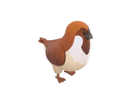 Character286 Sparrow 3D-Modell