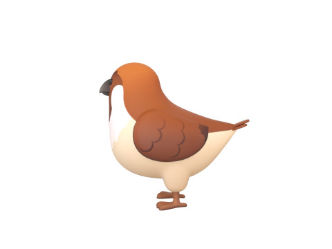 Character286 Sparrow 3D-Modell