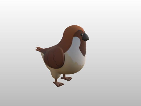Character286 Sparrow 3D-Modell