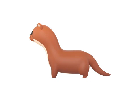 Character288 Weasel 3D Model