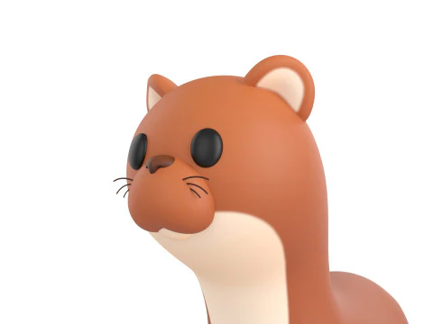 Character288 Weasel 3D Model