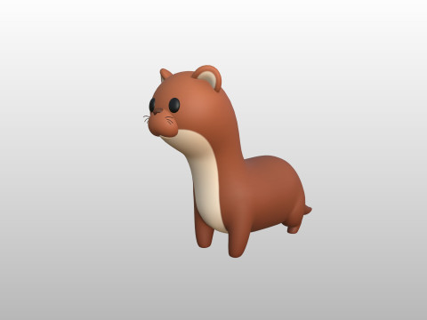 Character288 Weasel 3D Модель