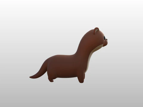 Character288 Weasel 3D Model