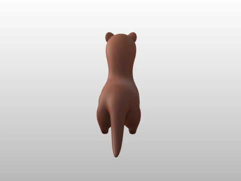 Character288 Weasel 3D Model