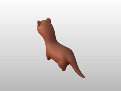 Character288 Weasel 3D Model