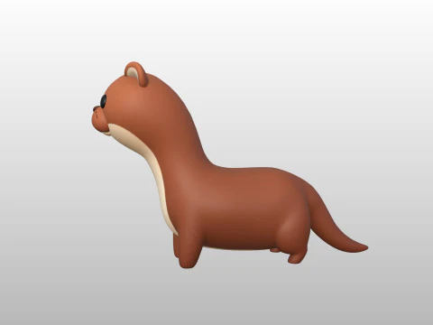 Character288 Weasel 3D Model