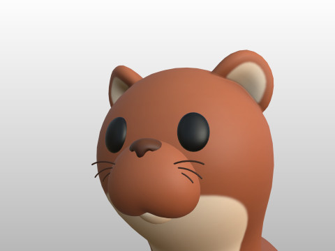 Character288 Weasel 3D Модель