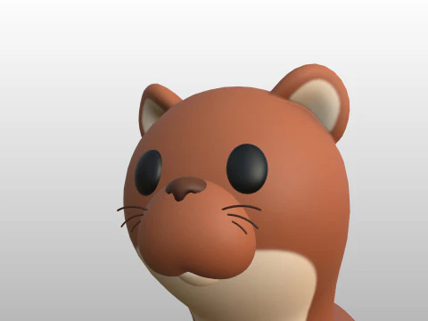 Character288 Weasel 3D Model