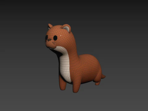 Character288 Weasel 3D Model