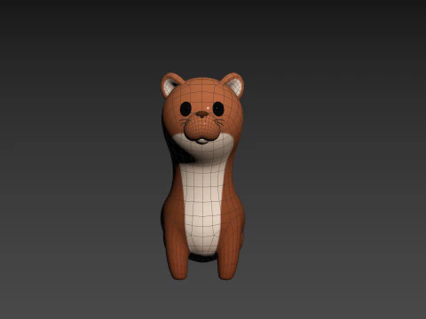Character288 Weasel 3D Model