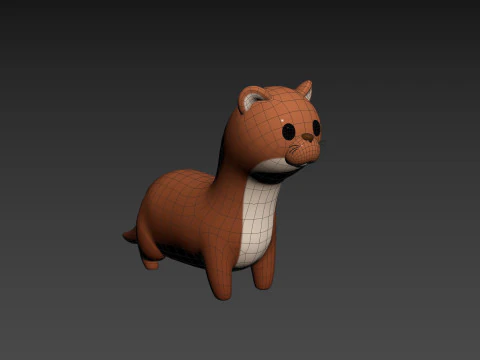 Character288 Weasel 3D Model