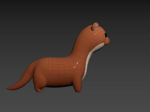 Character288 Weasel 3D Model