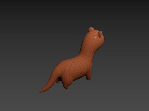 Character288 Weasel 3D Model