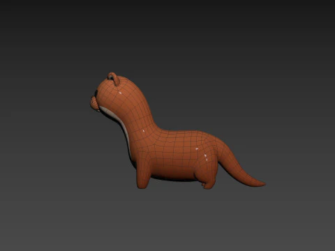 Character288 Weasel 3D Model
