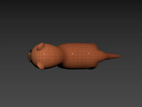 Character288 Weasel 3D Model