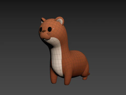 Character288 Weasel 3D Model