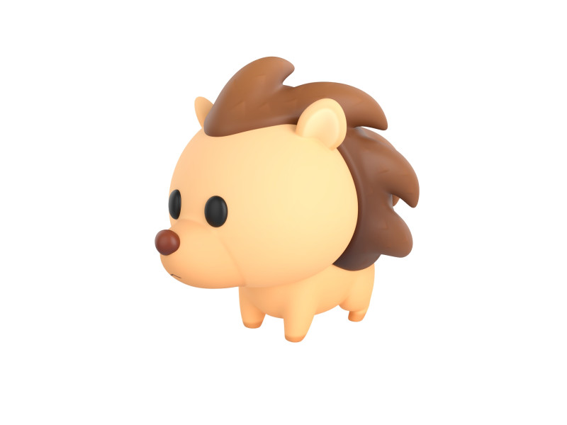Character290 Hedgehog 3D Model .c4d .max .obj .3ds .fbx .stl .blend 