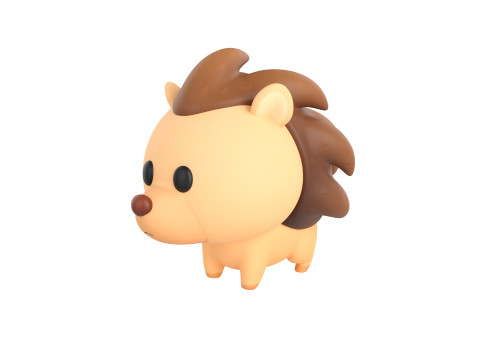 Character290 Hedgehog 3D Model