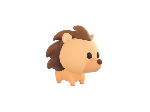 Character290 Hedgehog 3D Model