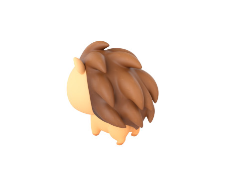 Character290 Hedgehog 3D Model