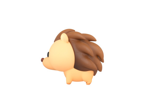 Character290 Hedgehog 3D Model