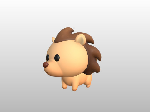 Character290 Hedgehog 3D Model