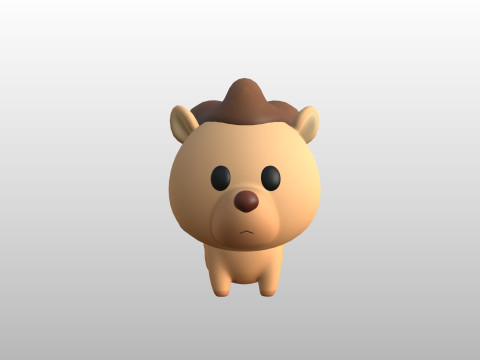 Character290 Hedgehog 3D Model