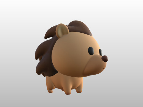 Character290 Hedgehog 3D Model