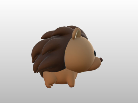 Character290 Hedgehog 3D Model