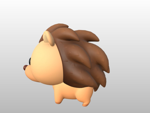 Character290 Hedgehog 3D Model