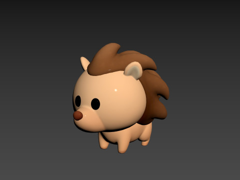 Character290 Hedgehog 3D Model