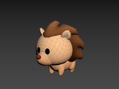 Character290 Hedgehog 3D Model
