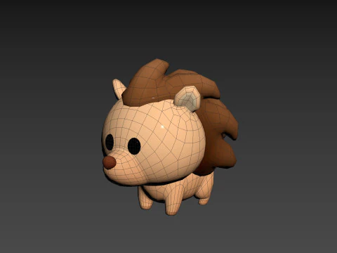 Character290 Hedgehog 3D Model