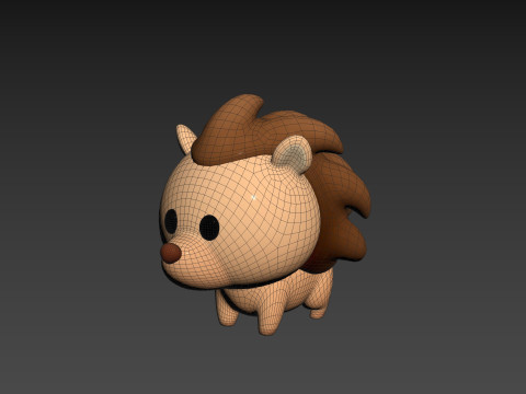 Character290 Hedgehog 3D Model