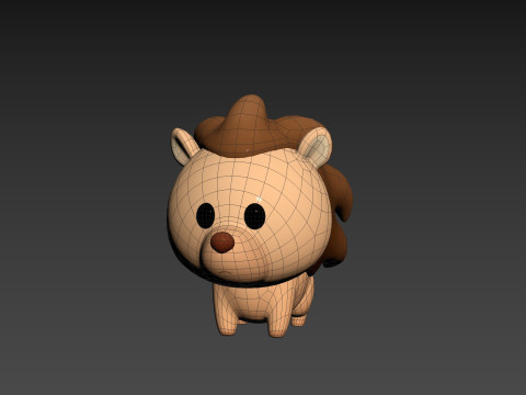 Character290 Hedgehog 3D Model