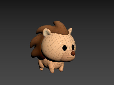 Character290 Hedgehog 3D Model