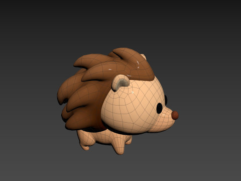 Character290 Hedgehog 3D Model