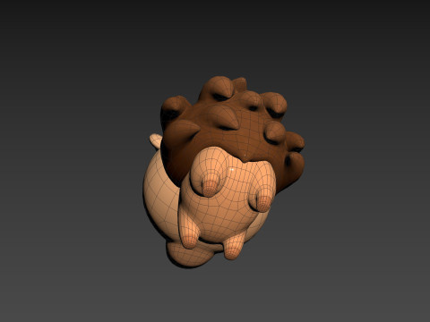 Character290 Hedgehog 3D Model