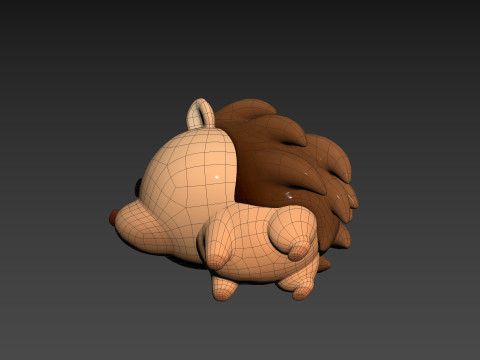 Character290 Hedgehog 3D Model
