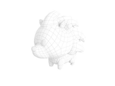 Character290 Hedgehog 3D Model