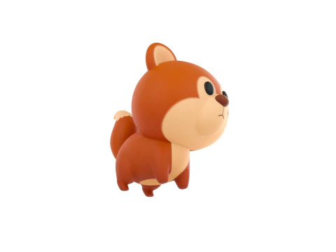 Charakter291 Eichh&ouml;rnchen 3D Modell