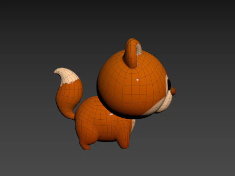 Charakter291 Eichh&ouml;rnchen 3D Modell