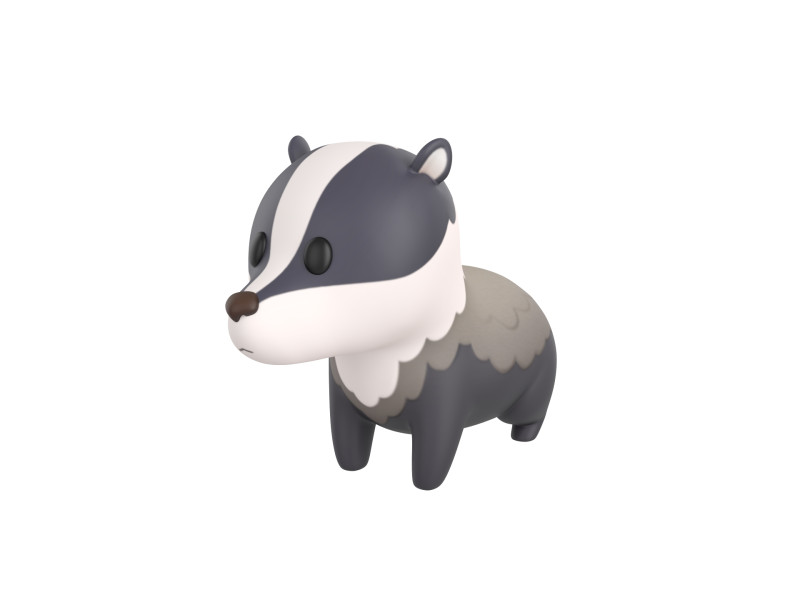 Character293 Badger Modelo 3D .c4d .max .obj .3ds .fbx .stl .blend 