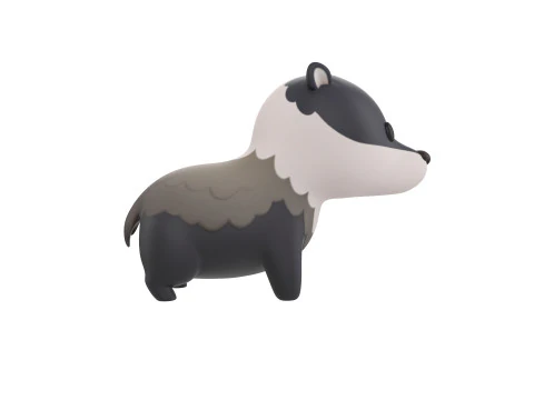 Character293 Badger 3D Model