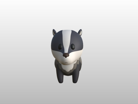 Character293 Badger Modelo 3D